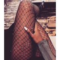 thumbnail image 1 of Women High Waist Tight Sparkle Rhinestone Fishnet Stockings Pantyhose, 1 of 5