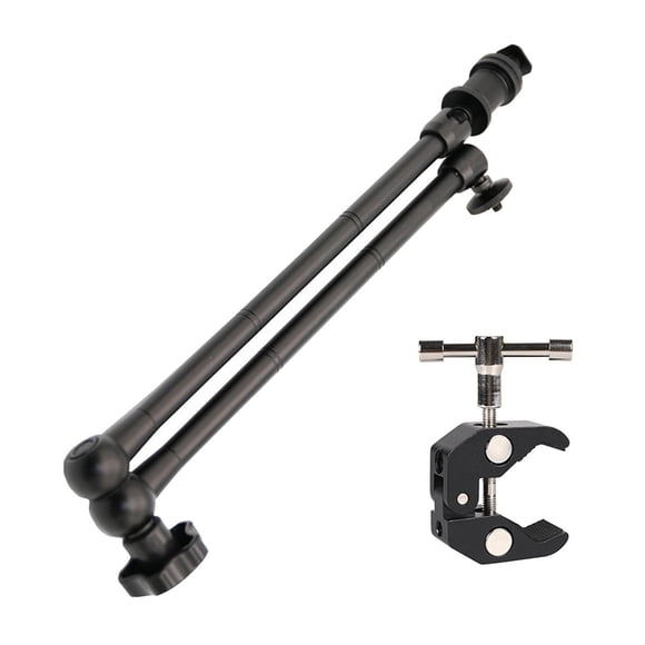 maskred Aluminum Alloy Camera Arm Super Clamp Pliers Clip For Camera 20in Arm and Clamp 20 inch Arm and Clamp