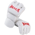 thumbnail image 2 of Gants de Boxe Demi-Doigt Mitaines d'Entraînement Gants Mma Mma Muay Thaï Adulte Unisexe Blanc, 2 of 6