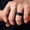 Black 6X5, variant on Rvkxad Soft Men's Wedding Ring, Double Band Ring for Men in Various Sizes, Jewelry Gift, Wedding Band