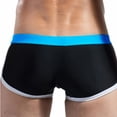 thumbnail image 4 of QATAINLAV Clearance, Mens Casual Drawstring Swim Trunks Square Leg Swim Briefs Quick Dry Athletic Training Swimsuit Fashion Colorblock Board Shorts Summer Beach Outfits Black L, 4 of 7