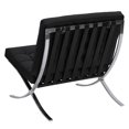 thumbnail image 4 of Pavilion Leather & Stainless Steel Barcelona Chair - Contract Grade, 4 of 10