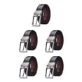 thumbnail image 1 of Wisewang Ceinture Décontractée pour Homme avec Boucle Réversible Style Durable et Soigné Ceinture en Peau de Vache Ceinture Réversible Complets Original 105cm 5Ensemble, 1 of 6