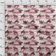 thumbnail image 3 of oneOone Viscose Chiffon Pink Fabric Cowboy Craft Projects Decor Fabric Printed By The Yard 42 Inch Wide, 3 of 5