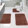thumbnail image 1 of weibbin 3 Pcs Bathroom Rugs - Solid Color, Universal Soft Comfortable, Water Absorption, Non-Slip, Thick, Machine Washable, Easier to Dry for Bath Floor Mats, 1 of 8