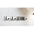 thumbnail image 3 of Era Bar with 4 Hooks Metal Wall Mount Chrome; Organizer for Hat Clothes Bathrobe, 3 of 4