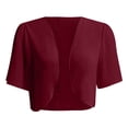 thumbnail image 3 of EQWLJWE Clearance Cardigan for Women Women Soft Chiffon Open Front Sheer Short Sleeve Cardigans For Evening Dress Lightweight Cardigans For Women Summer, 3 of 4