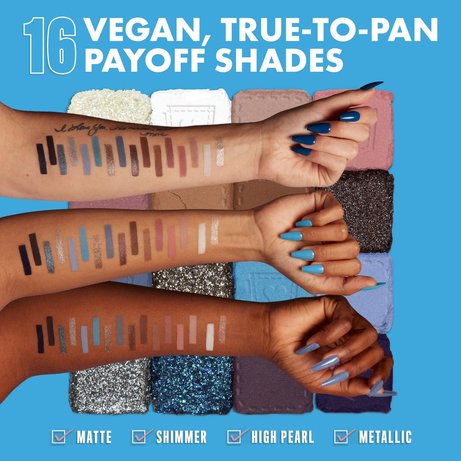 NYX PROFESSIONAL MAKEUP, Palette d'ombres à paupières Ultimate Shadow, 16 couleurs, Formule Végétalienne - Warm Neutrals
