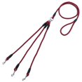 thumbnail image 1 of Pet Dog 3 Way Nylon Woven Coupler Traction Leash 3 Small Dogs Walking Leader, 1 of 8