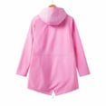 thumbnail image 5 of Birdeem Womens Solid Color Outdoor Hooded Length Windbreaker Jacket, 5 of 5