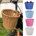 thumbnail image 1 of Panier de Vélo Tissé à la Main Grande Capacité Forte Capacité de Charge Installation Facile Guidon Panier avant de Vélo Remplacement, 1 of 7