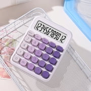 Aqestyerly Cute Scientific Calculator for Students,12 Digits Small Portable Calculator,Plastic Keys,Non-slip Bottom,Mini Body for School Office
