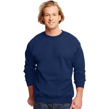 Hanes Ultimate Cotton Adult Crewneck Sweatshirt, XL, Navy