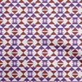 thumbnail image 1 of oneOone Rayon Violet Fabric Geometric Sewing Material Print Fabric By The Yard 56 Inch Wide, 1 of 4