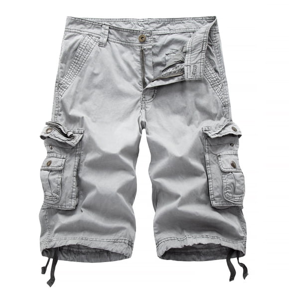 cllios Clearance Under $5 Men's Cargo Shorts Relaxed Fit Multi Pockets Shorts Outdoor Military Shorts Loose Hiking Cargo Shorts