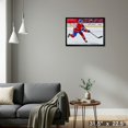 thumbnail image 4 of Frameworth Nick Suzuki 20x29 Toile Encadré Canadiens Rouge, 4 of 4