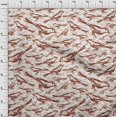 thumbnail image 4 of oneOone Polyester Spandex Orange Fabric Bird Craft Projects Decor Fabric Printed By The Yard 56 Inch Wide, 4 of 4