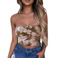 thumbnail image 1 of Tube Tops, Womens Printed Strapless Yoga Exercise Chest Wrap Pullover, 1 of 4