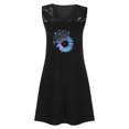 thumbnail image 4 of Robes d'Été pour Femmes 2022 Panneau en Dentelle Sans Manches Décontractée Ample Robe Débardeur Imprimé Tendance Ample Robes de Plage Soleil, 4 of 5