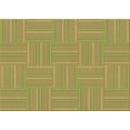 thumbnail image 1 of Ahgly Company Machine Washable Indoor Rectangle Transitional Green Area Rugs, 2' x 5', 1 of 7