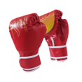 thumbnail image 3 of S SERENABLE Gants de Boxe Gants de Kickboxing Gants Absorbant les Chocs Gants d'Entraînement Gants de Sparring pour Grappling Sanda Muay Thai Sports Rouge pour Adultes, 3 of 9
