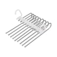 thumbnail image 1 of Silver 9 Bar Foldable Pants Hanger Adjustable Stainless Steel Clothes organizer for Closet Space Saving Storage Rack 13.07X9.45X6.22 Inches Stainless Steel Silver, 1 of 7