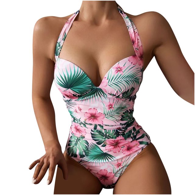 Birdeem Maillot de Bain Femme Aguichant Uni Taille Haute