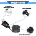 thumbnail image 3 of Unique Bargains Motorcycle Rectifier Voltage Regulator for Honda CBR600RR 2003-2006, Durable Metal Titanium Tone, 3 of 7