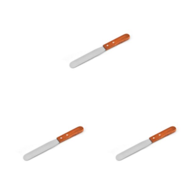 Wweixi Stainless Steel Blade Offset Spatula For Cake Decorating Multifunction Best Helper Frosting Spatula Straight knife 6in 3Set