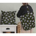 thumbnail image 5 of Soimoi Green polyester Crepe Fabric Circle & Peony Floral Print Fabric by the Yard 42 Inch Wide, 5 of 5