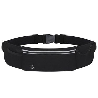 Ceinture de Course, Sac Banane de Course pour Femmes et Hommes, Pochette Réfléchissante pour Coureur, Ceinture, Sac d'Entraînement de Mise en Forme, Anti-Renversement, Ajustable, Sac Banane de Sport et de Voyage, Multifonction, Imperméable, Sac Banane invisible