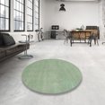 thumbnail image 3 of Ahgly Company Indoor Square Abstract Green Oriental Area Rugs, 7' Square, 3 of 6