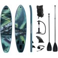 thumbnail image 2 of Slifeshop Orca Stand Up Paddle Board SUP Inflatable ISUP Killer Whale Designed by Local Canadian Artist 10’6” Length, 34” Width with Accessories, 2 of 2