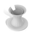 thumbnail image 2 of Speakers Racks Creative Sturdy Plastic Material Speaker Bracket Simple High-strength Tabletop Sound Holder for Household Shop White, 2 of 9