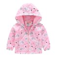 thumbnail image 4 of Kids Boys Winter Coat Cute Printed Solid Color Lightweight Jacket Zipper Windproof Jacket Outwear Spring Fall Winter Jacket 4-5 Years Kids Clothes, 4 of 4