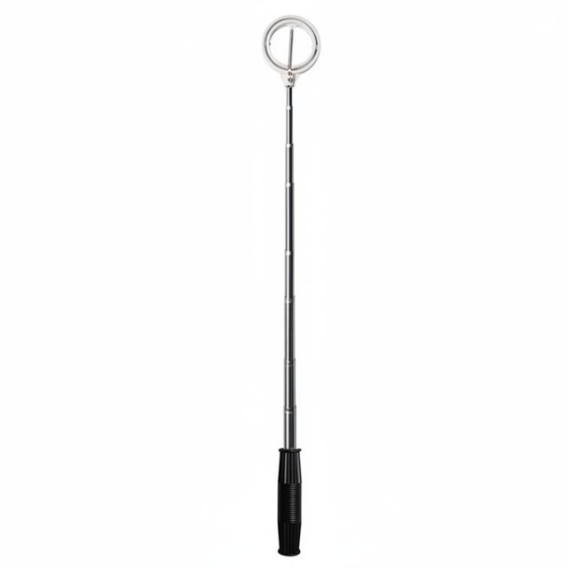predolo Telescopic Golf Ball Retriever Stainless Steel Adjustable Golf Ball Picker for Golfers, Driving Range, White