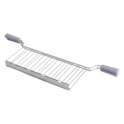 Stainless Steel Bread Holder Sandwich Cage for Toasters, Perfect for Toasting Small Items with Safe Handles for Everyday Use (Gray)