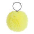 thumbnail image 1 of Fuzzy Ball Keychain Supple Comfortable Lovely Key Rings Adorable Practical Key Chains Women for Children Adults Elderly Students Yellow 9cm, 1 of 7