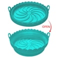 thumbnail image 3 of TIMIFIS Air Silicone Doublure en pour Friteuse à Chaud, Ensemble de Pots en Silicone pour Friteuse à Air Chaud pour Friteuse à Air Double Ninja, Plateau de Cuisson en Silicone Réutilisable pour Friteuse à Air, Panier pour Friteuse à Air pour Friteuse à Air Instantanée, 3 of 4