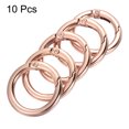 thumbnail image 3 of Unique Bargains Rose Gold Spring Gate O Ring Snap Clip Buckle, Zinc Alloy, 10 Pack, 3 of 5