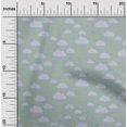 thumbnail image 1 of oneOone Cotton Poplin Fabric Raindrop & Clouds Nature Printed Craft Fabric BTY 56 Inch Wide, 1 of 4