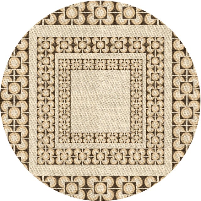Ahgly Company Tapis d'Intérieur Lavable en Machine Carré Transitionnel Blond Doré Or, 3 Pieds Carré
