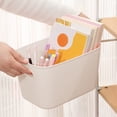 thumbnail image 4 of ZZkhGO 4 PCS Plastic Storage Box Set, Stackable Organizer Bins, Handled Containers for Books Clothes Snacks Toys, 4 of 6