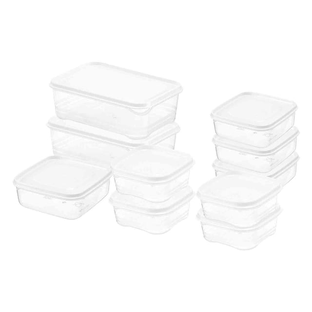 Rbaofujie Food Storage Containers with Lids - Leak Proof Food Containers 10 Pieces