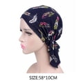 thumbnail image 3 of Chemo Chapeau Impression Foulard Femmes Coton Musulman Turban Stretch Perte de Cheveux Lié Baotou Couvre-Chefs, 3 of 7