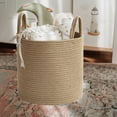 thumbnail image 1 of Dvkptbk Storage Basket Rope Hand-Woven Storage Basket Rope Woven Storage Basket Basket Foldable Storage Dirty Clothes Toys Sundries Storage Basket Organising Basket Storage & Organization, 1 of 6