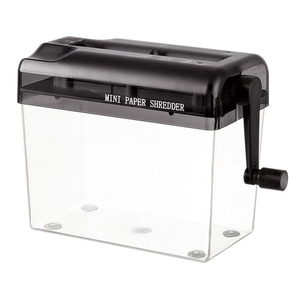CUITING Clearance!Office Home A6 Mini Manual Paper Shredder Desktop Hand Crank Document Shredder Blue A Crusher Clearance Sale!