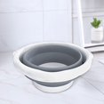 thumbnail image 3 of Large Capacity Foldable Sand Buckets Household Leakproof Buckets Excellent for Gardening House Cleaning  Gray 10L, 3 of 8