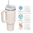 thumbnail image 3 of 40oz Stainless Steel Vacuum Tumbler with Lid and Straw for Water, Iced Tea or Coffee, Smoothie, 3 of 5