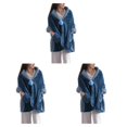 thumbnail image 1 of Wweixi Poncho Blanket For Women Effortlessly Combine Fashion And Function Soft blue 3Set, 1 of 6